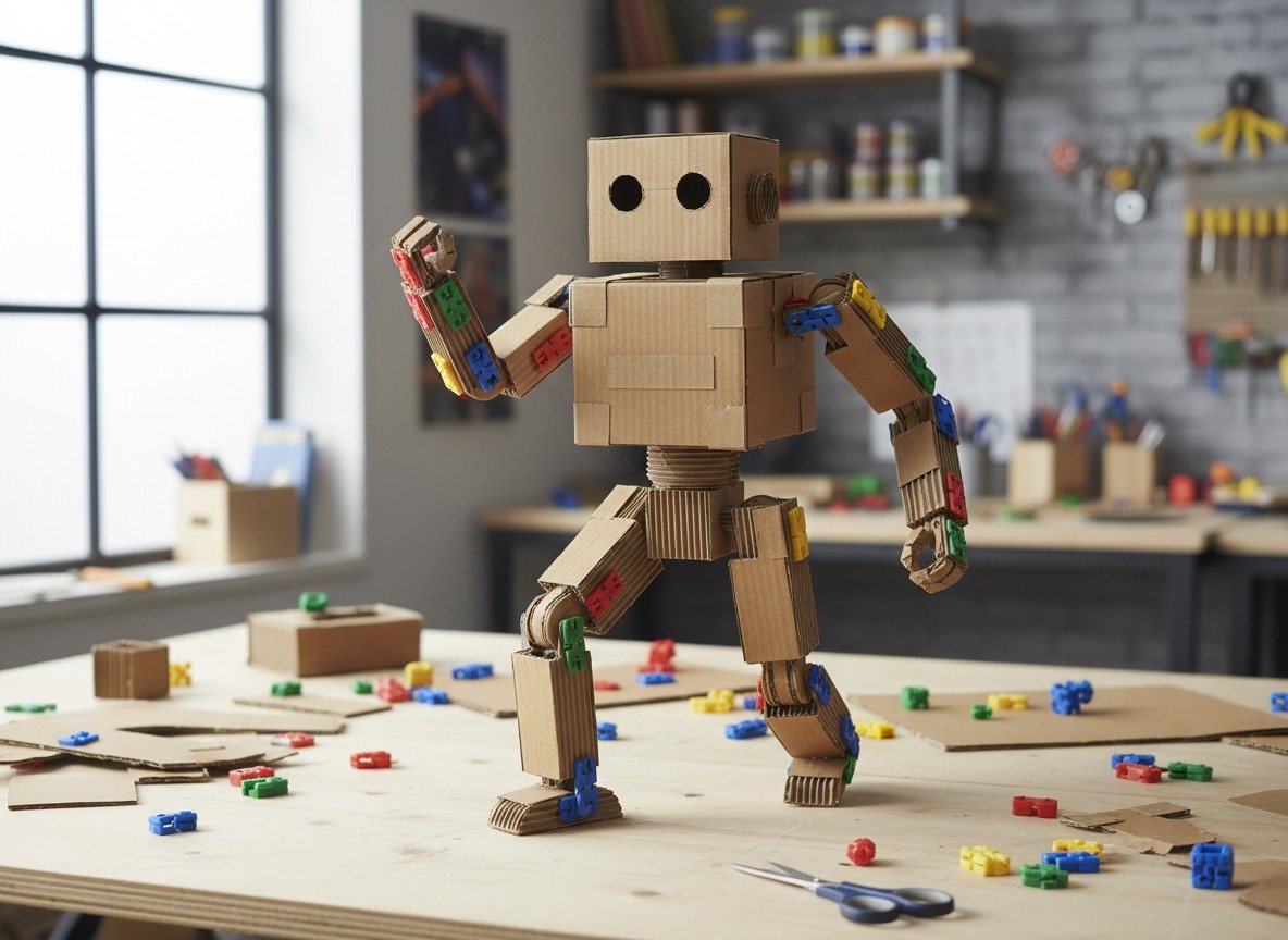 Cardboard articulated robot